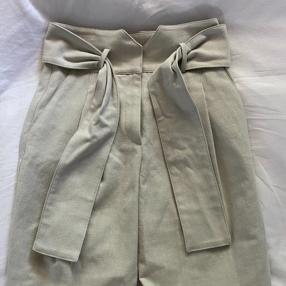 IRO beige tapered high waist straight trouser pants - 100% cotton - NWT - Picture 8 of 15